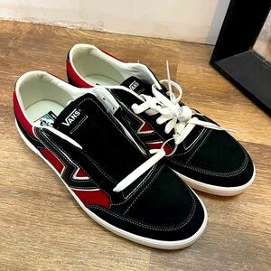 Vans Lowland CC Shoes Mens 13 Leather Black/Chili Pepper